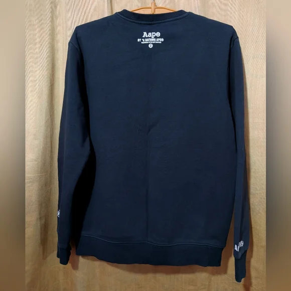 Aape sweatshirt black size 2XL - Picture 2 of 9